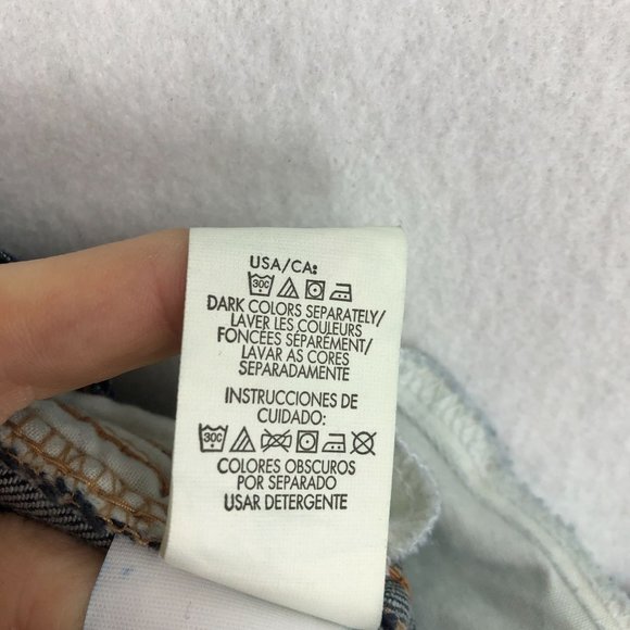 Calvin Klein Women's Size 27/4 Dark Wash Blue Denim Mini Bootcut Jeans - Picture 9 of 9